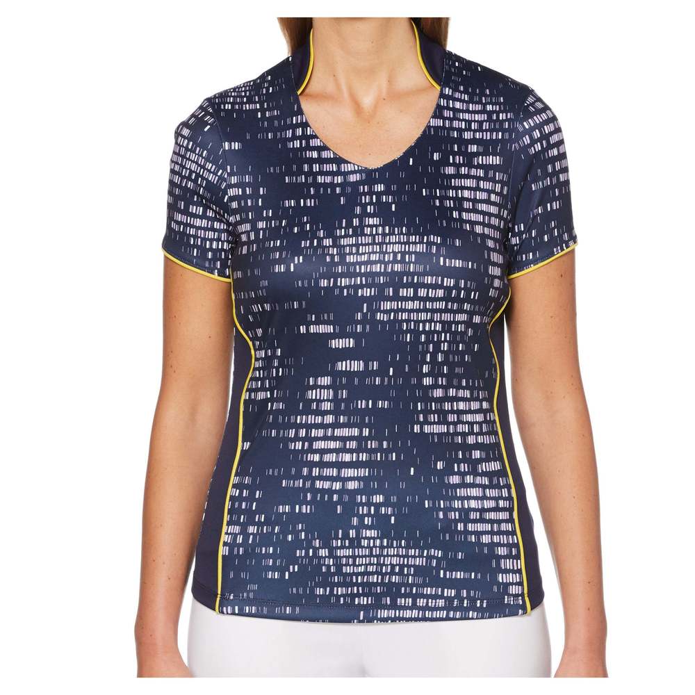 PGA TOUR Womens Printed Golf Polo Size Large